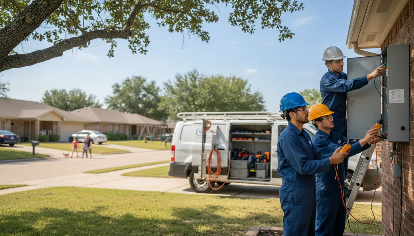 Certified electrician providing emergency electrical services in Markleville, IN